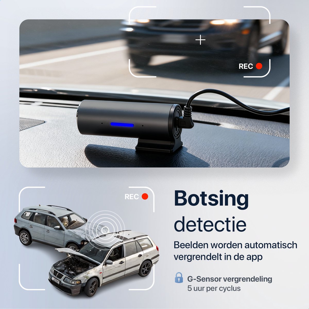 Dashcam Pro WiFi - Full HD - Dashcam voor Auto - Nachtzicht & Botsingdetectie - Mobiele App - Incl. 32GB SD-kaart – foto 5
