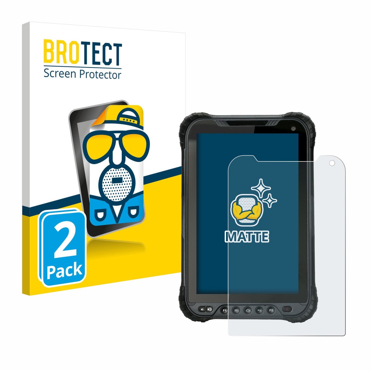 BROTECT - Screenprotector voor Unitech TB85 - Folie Beschermfolie matte 2 Stuks