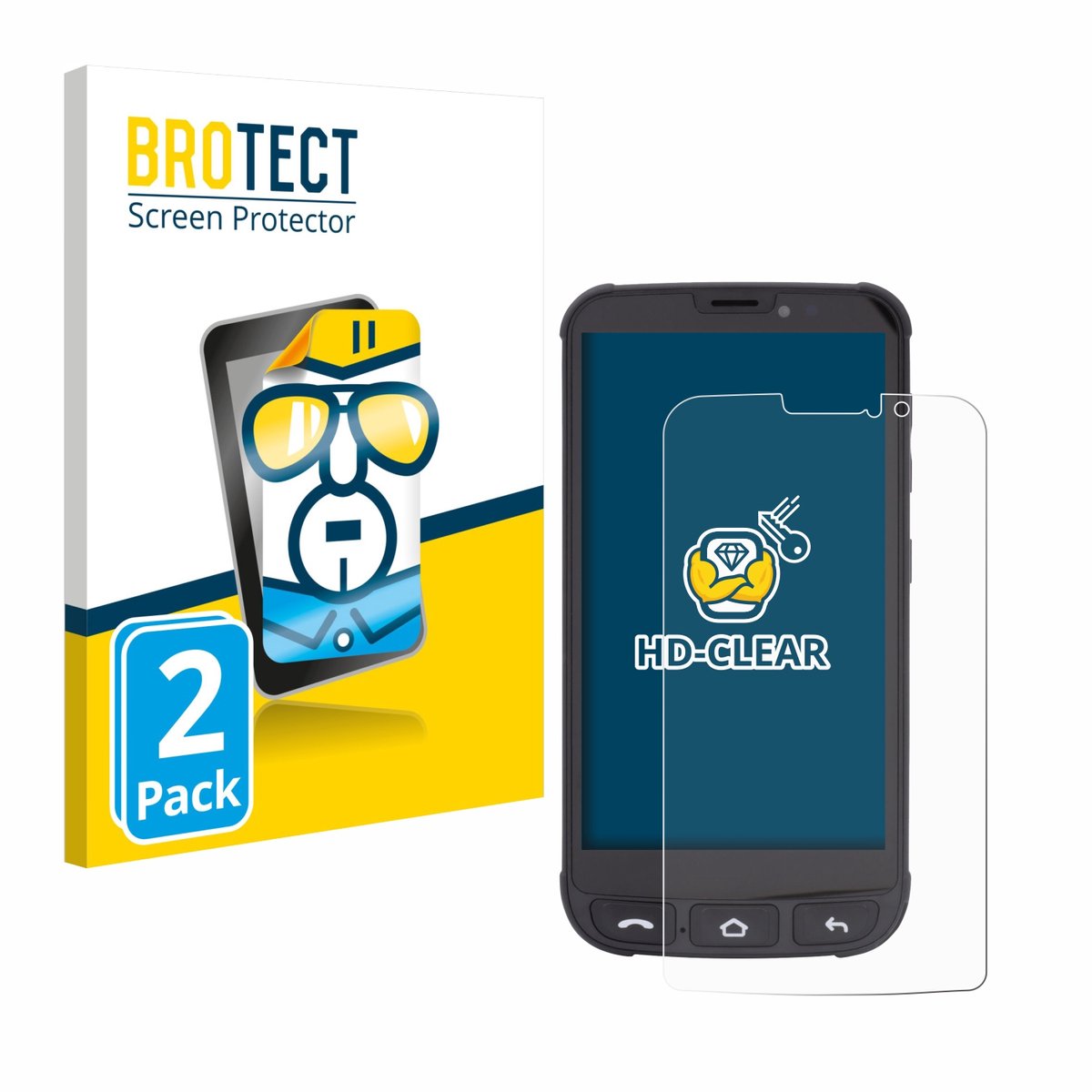 BROTECT - Screenprotector voor Olympia Neo Mini - Folie Beschermfolie transparant 2 Stuks