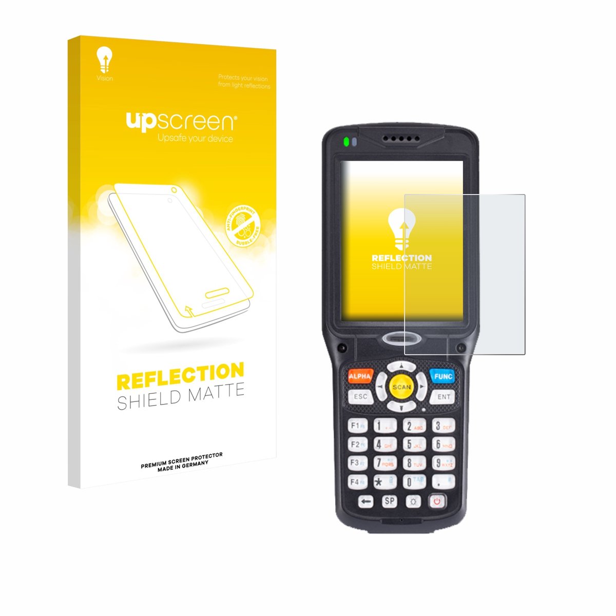 upscreen - Screenprotector voor Unitech HT510A - Folie Beschermfolie anti glare matte