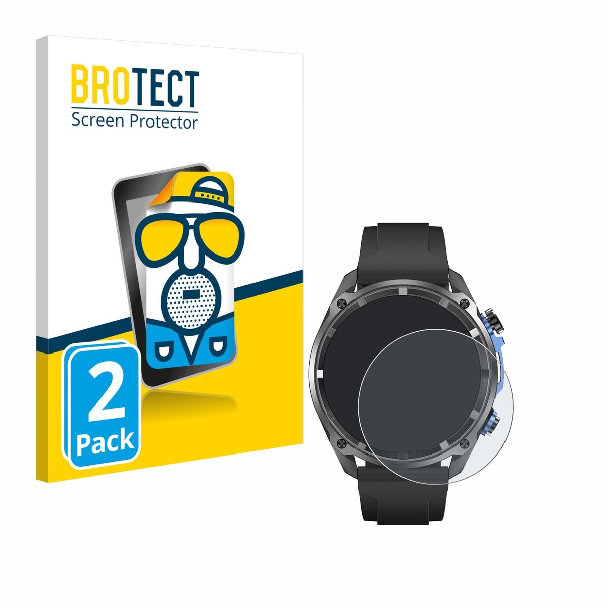 BROTECT - Screenprotector voor DTNO.1 DTG1 1.43" - Folie Beschermfolie matte 2 Stuks