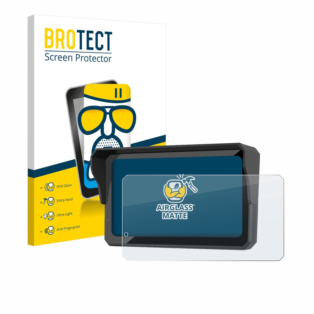 BROTECT - Screenprotector voor Carpuride W602BS - Folie Beschermfolie Beschermglas matte