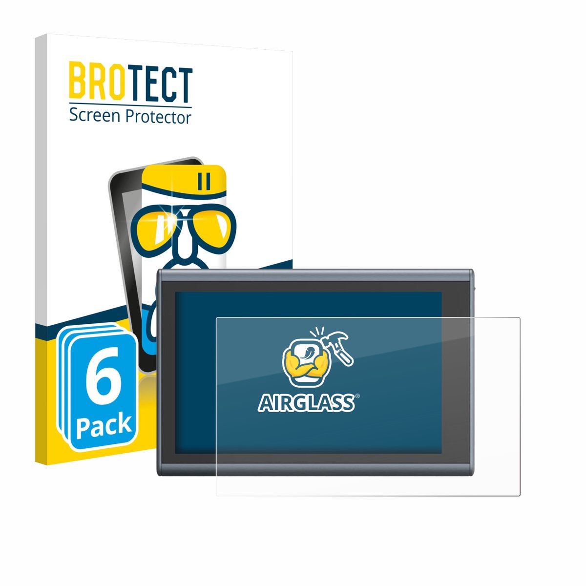 Screenprotector 6 Stuks voor SmallRig Wireless Monitor Beschermglas transparant