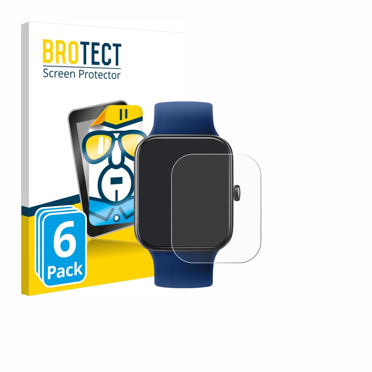 BROTECT - Screenprotector voor Decathlon CW500 M - Folie Beschermfolie transparant 6 Stuks
