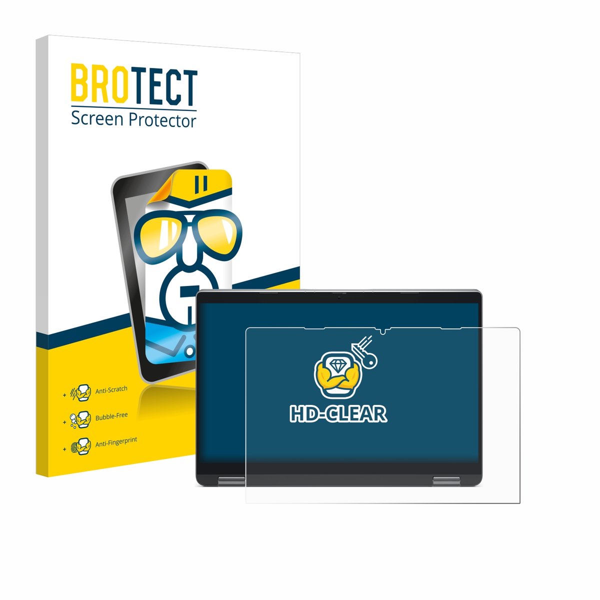 BROTECT - Screenprotector voor Dell Latitude 5340 2-in-1 - Folie Beschermfolie transparant