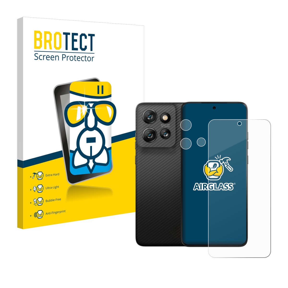 Screenprotector voor Motorola ThinkPhone 25 (Voor+Camera) Beschermglas transparant