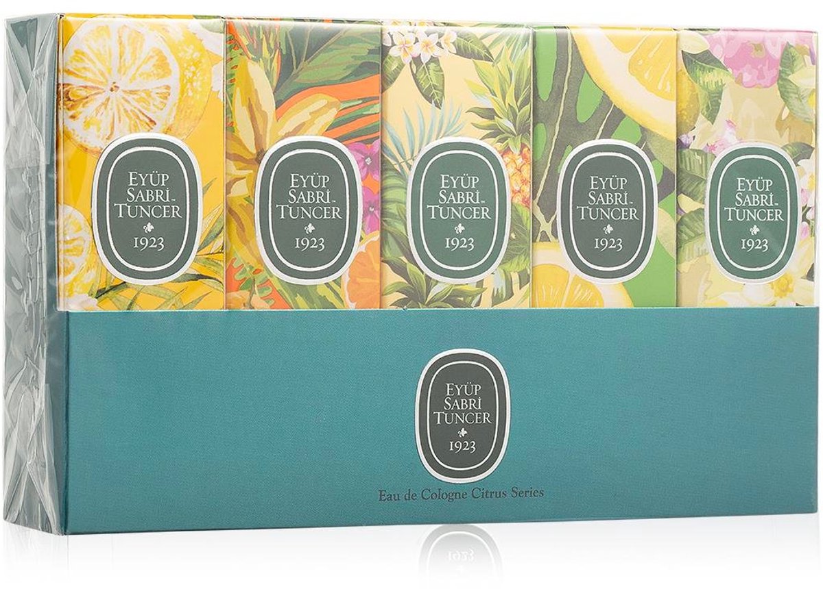 Eyüp Sabri Tuncer Mini Kolonya Set – Citrus Serie – Mini Set – Verfrissende Citrusgeur - 5 x 16 ml