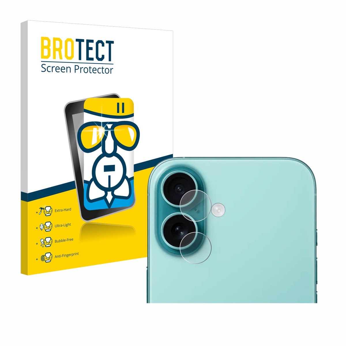 Screenprotector voor Apple iPhone 16 Plus (ALLEEN Camera Lens) Beschermglas transparant