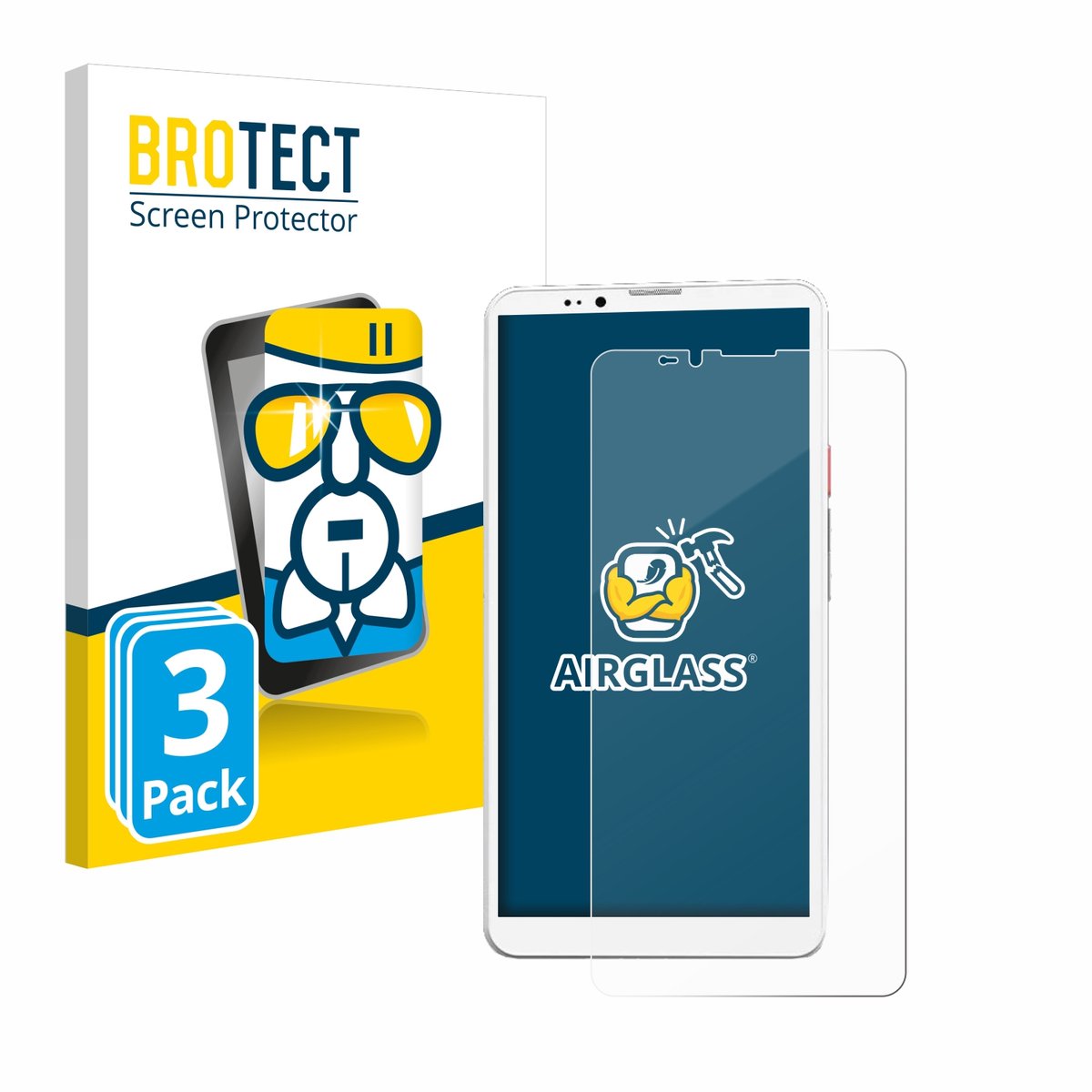 Screenprotector 3 Stuks voor Bigme Hibreak Pro Beschermglas transparant