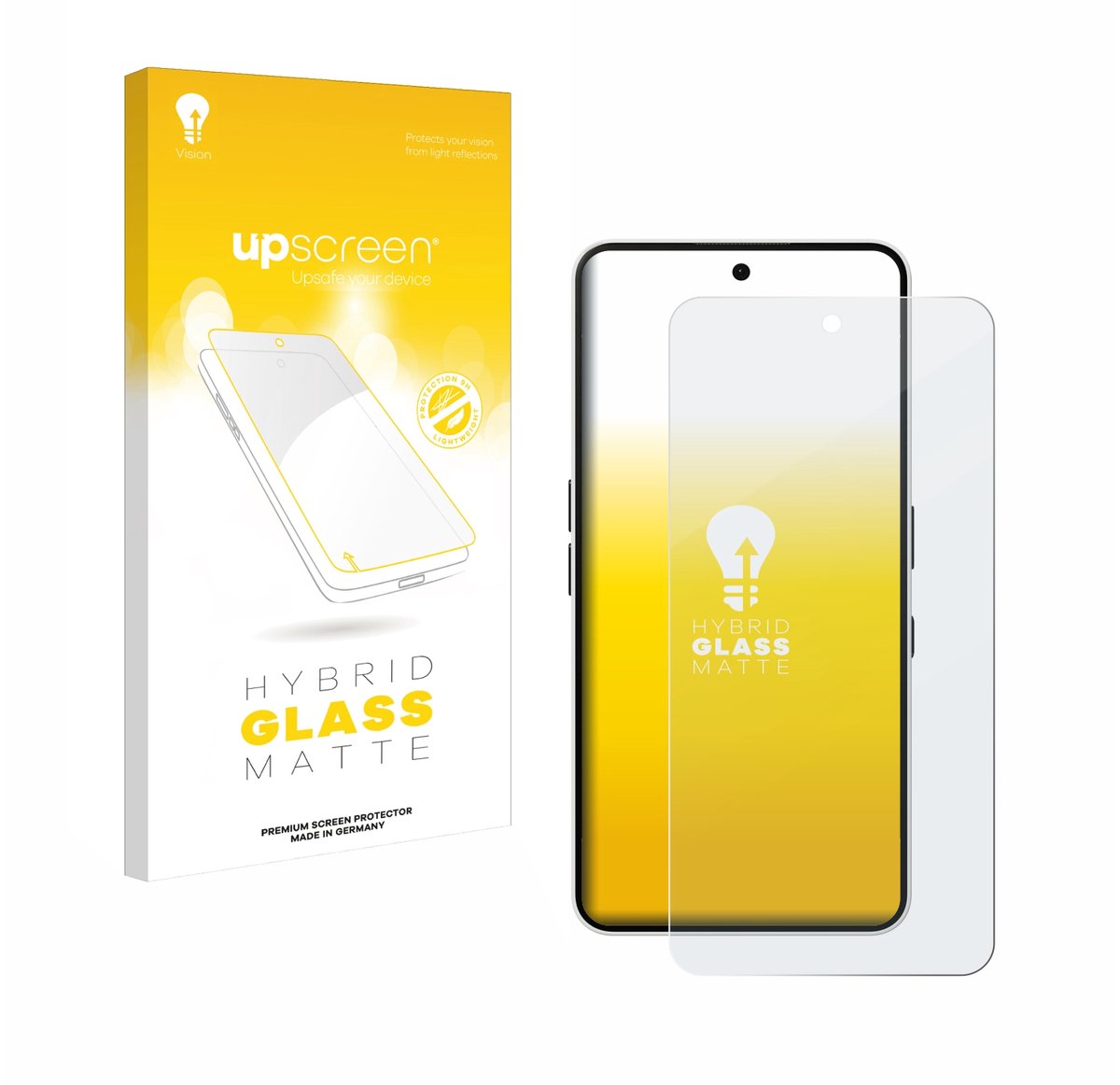 upscreen - Screenprotector voor Nothing Phone (3a) - Folie Beschermfolie Beschermglas matte