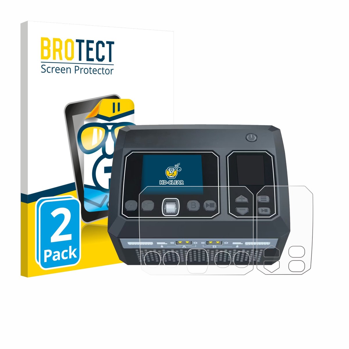 BROTECT - Screenprotector voor SkyRc D750 Mix - Folie Beschermfolie transparant 2 Stuks