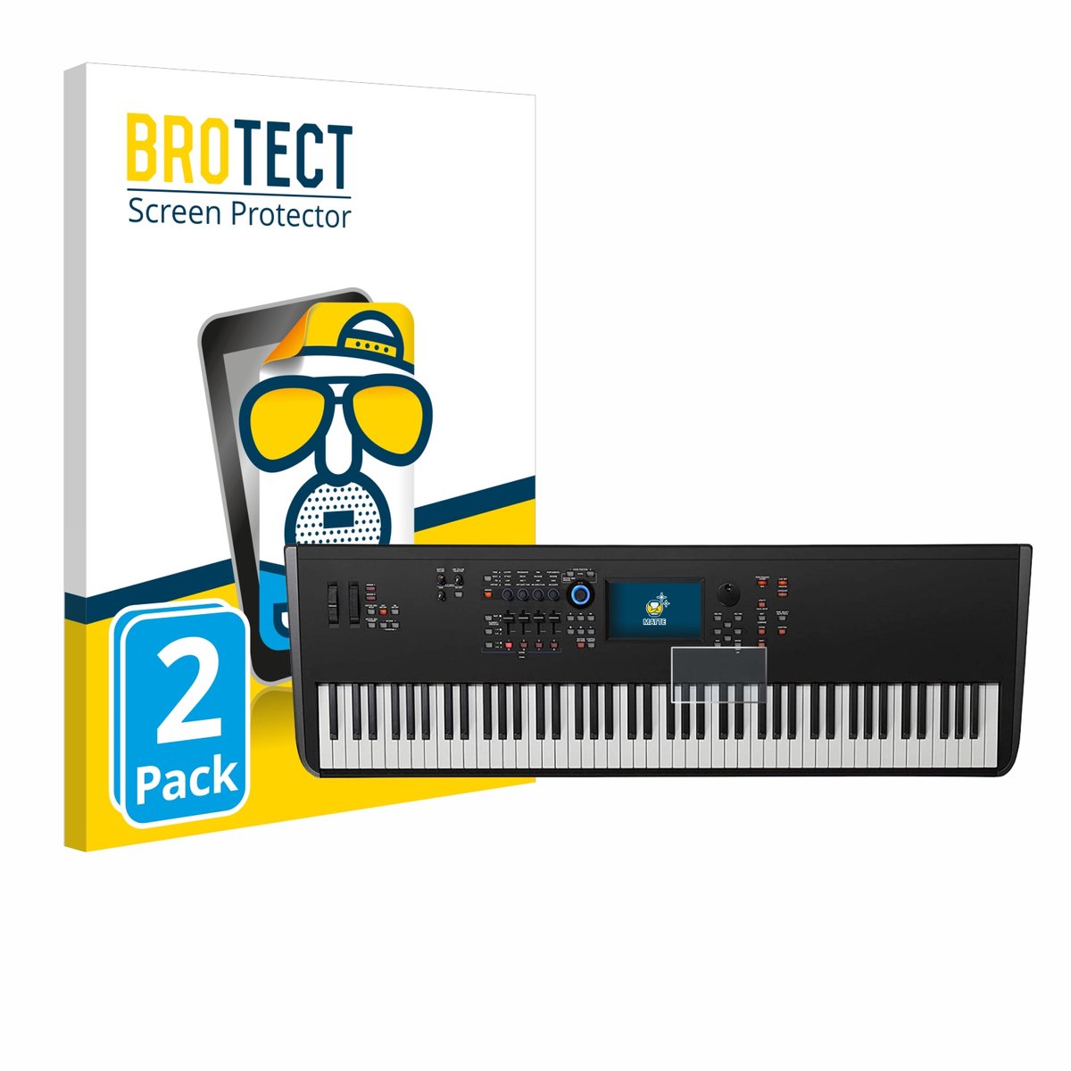 BROTECT - Screenprotector voor Yamaha MODX8+ - Folie Beschermfolie matte 2 Stuks