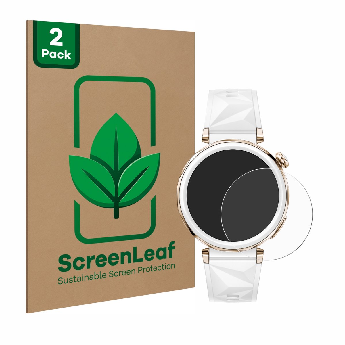 2 Stuks Screenprotector voor Huawei Watch GT 5 Pro (42 mm) - Hoogwaardige Beschermfolie transparant