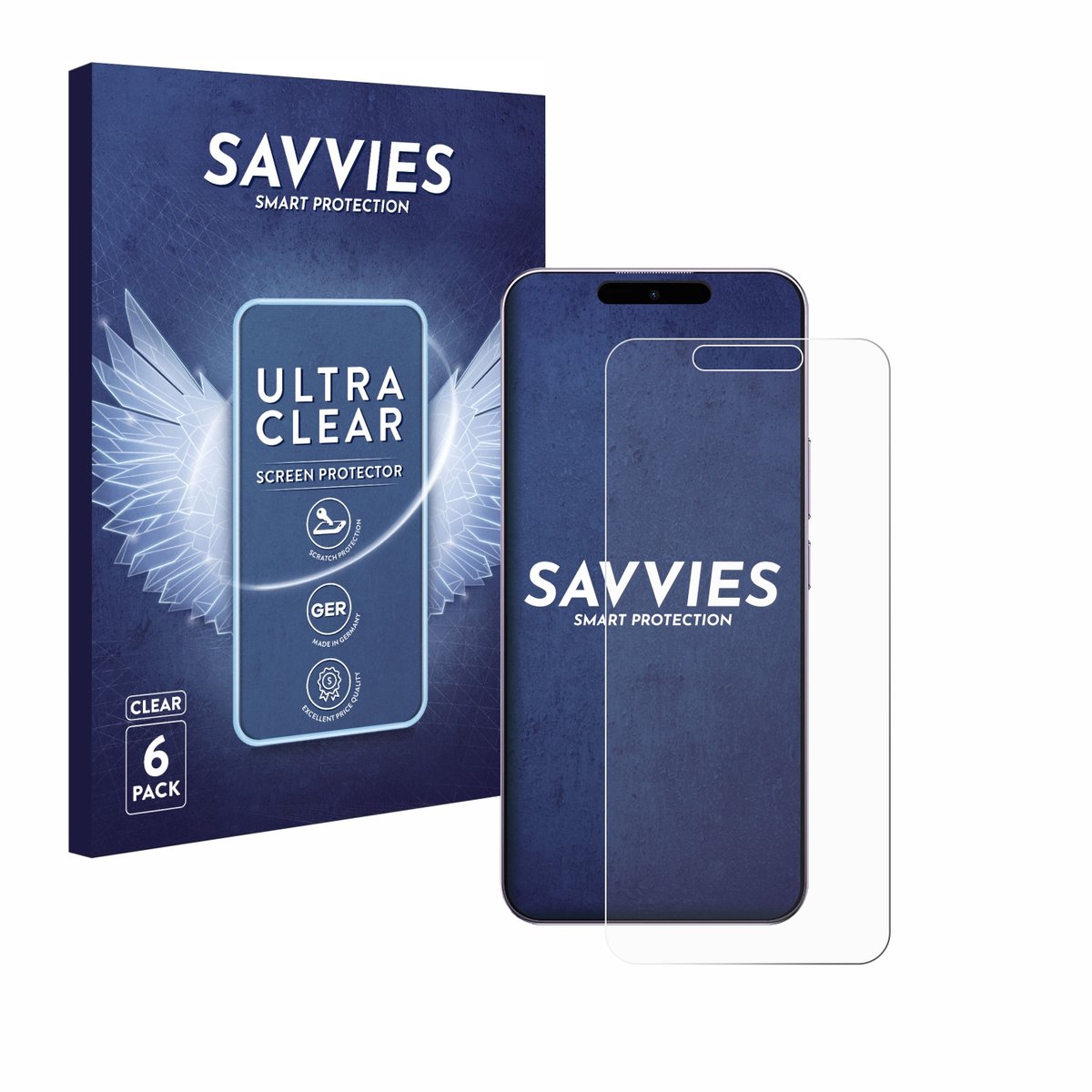 Savvies - Screenprotector voor Oukitel P1 - Folie Beschermfolie transparant 6 Stuks