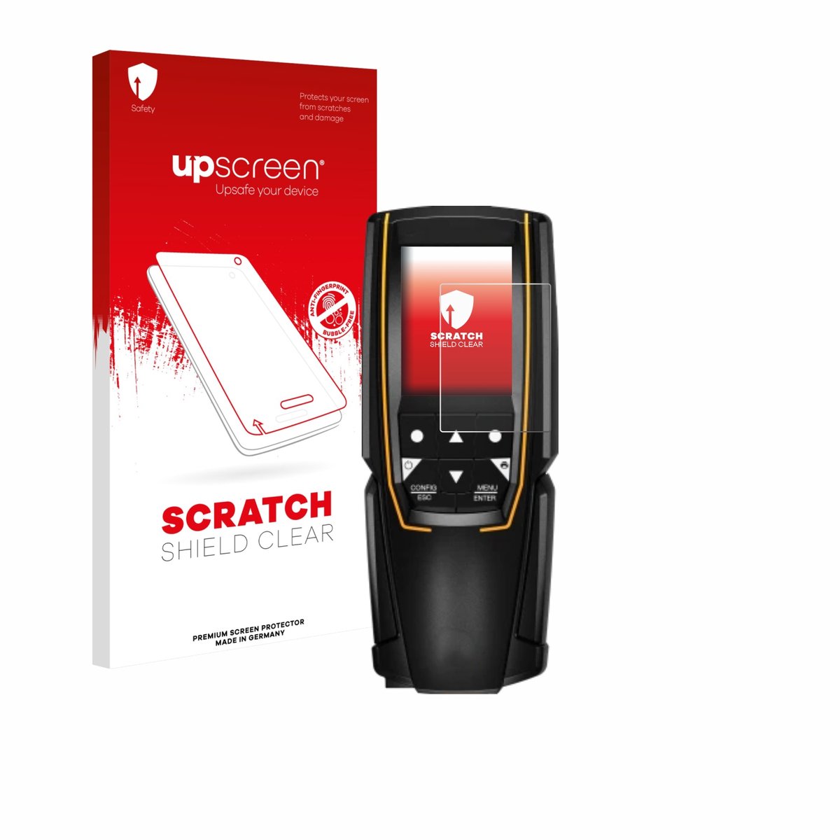 upscreen - Screenprotector voor Testo 310 (2. Gen.) - Folie Beschermfolie transparant