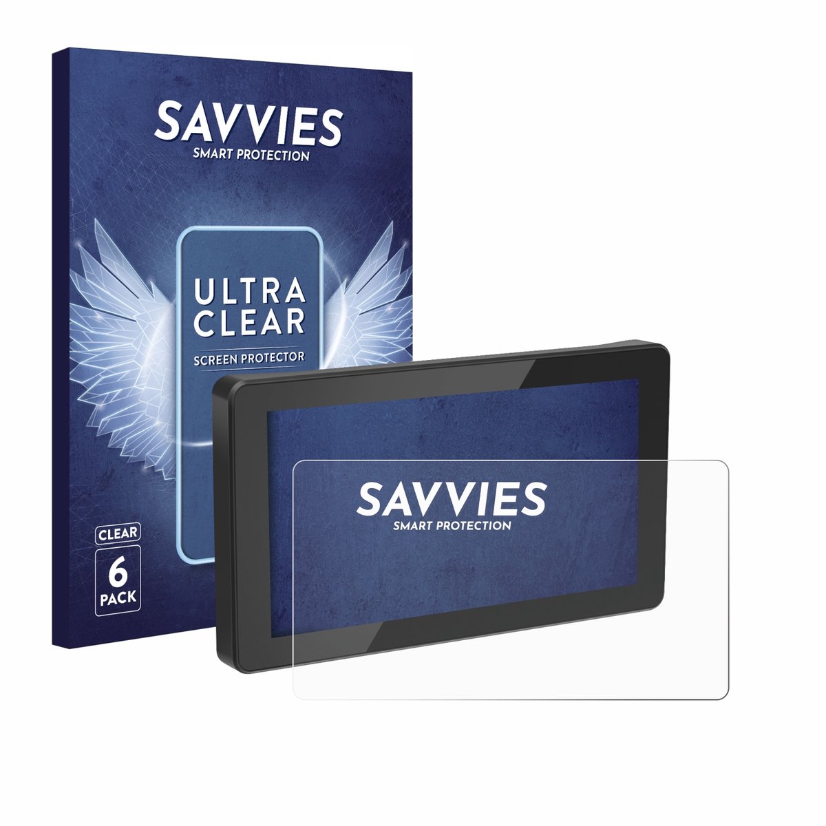 Savvies - Screenprotector voor Innovv N1 5.5" - Folie Beschermfolie transparant 6 Stuks