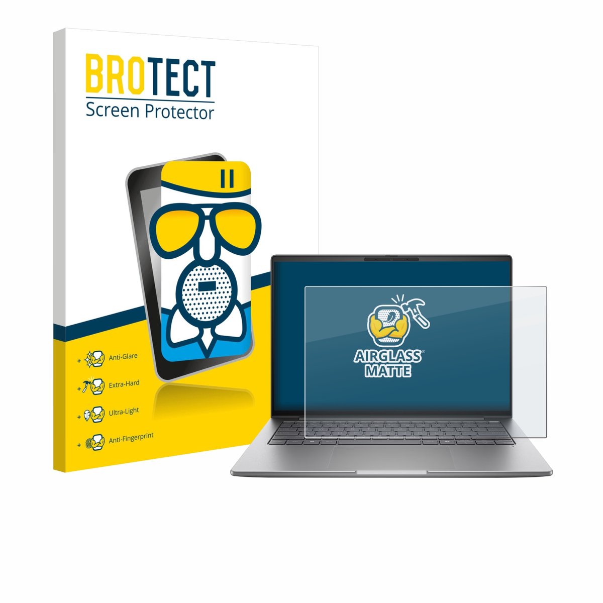 BROTECT - Screenprotector voor HP ZBook 8 G1a 14" - Folie Beschermfolie Beschermglas matte