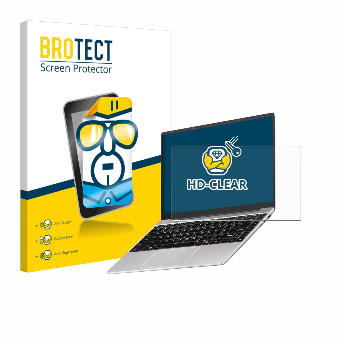 BROTECT - Screenprotector voor Notodd N200 14" - Folie Beschermfolie transparant