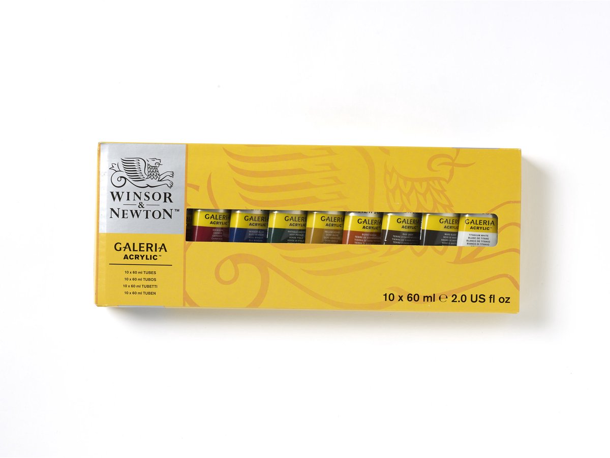 Winsor & Newton 2190517 Galeria Acrylverf Set – 10 × 60 ml – Acrylverf voor Beginners & Kunstenaars — afbeelding 7