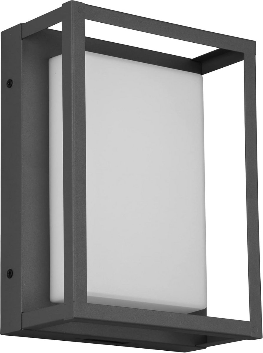 Antraciete Metalen Buiten Wandlamp met Instelbare Kleurtemperatuur en LED