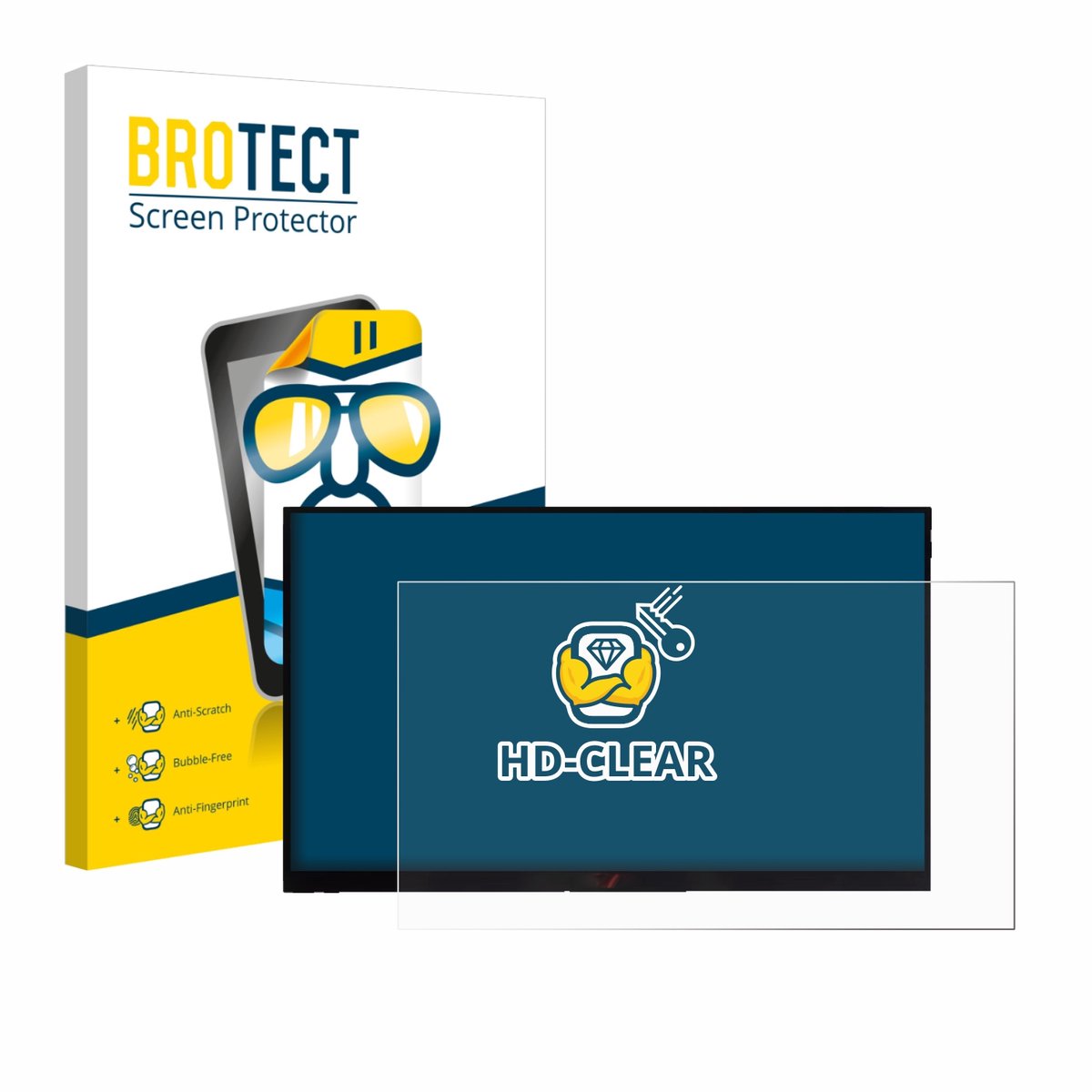 BROTECT - Screenprotector voor Verbatim PMT-15 - Folie Beschermfolie transparant