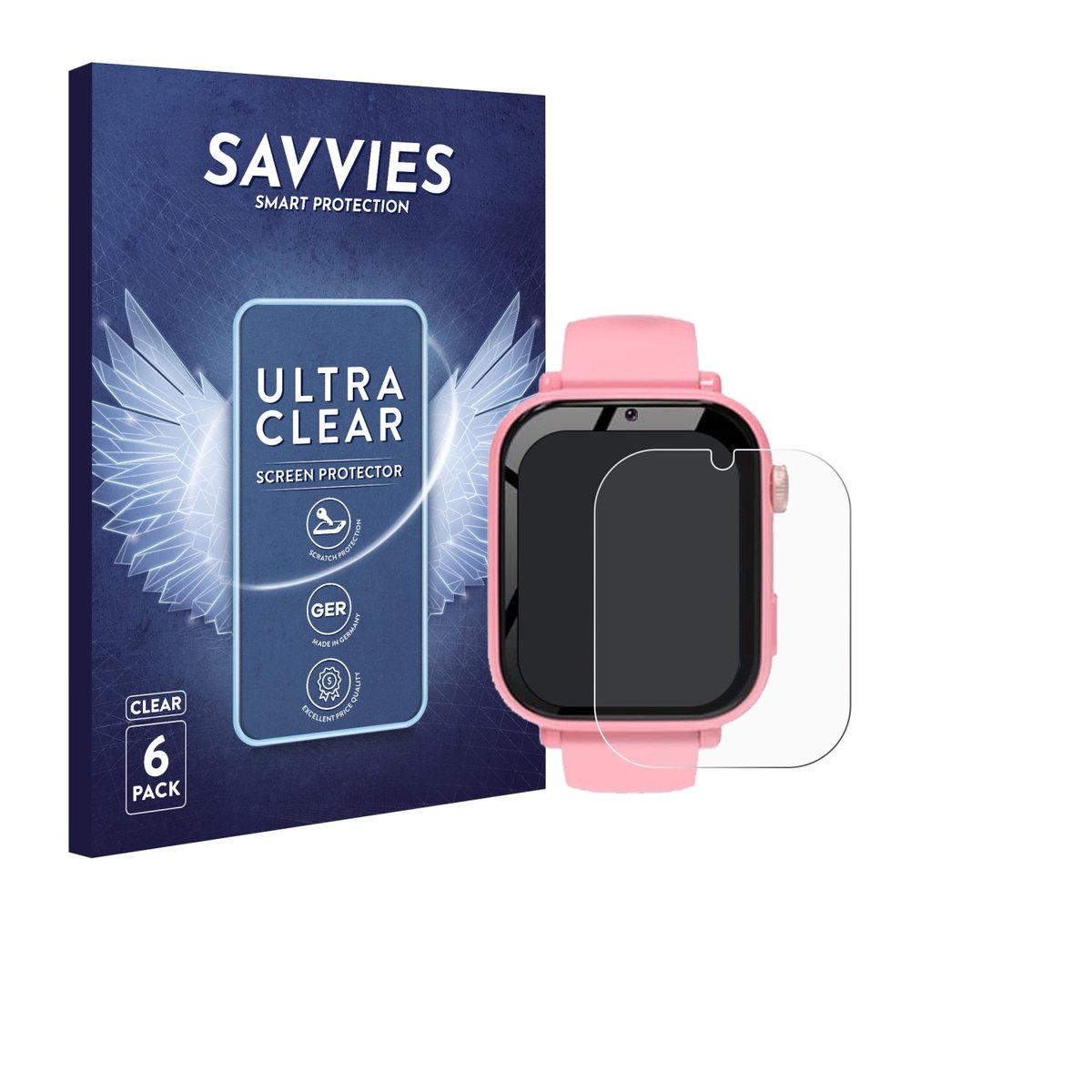 Savvies - Screenprotector voor CATGIFF A22 - Folie Beschermfolie transparant 6 Stuks
