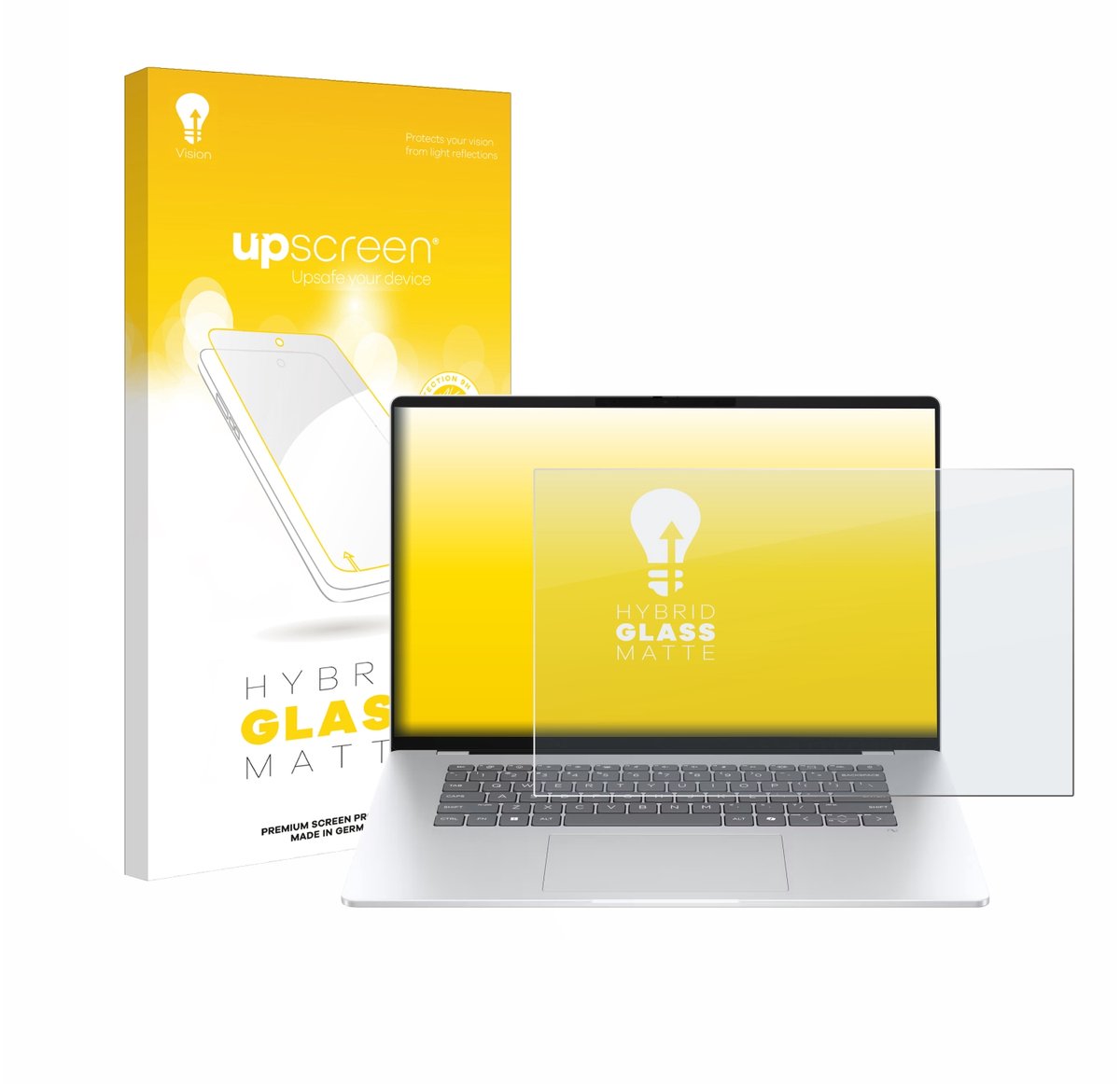 upscreen - Screenprotector voor HP OmniBook 5 16 - Folie Beschermfolie Beschermglas matte