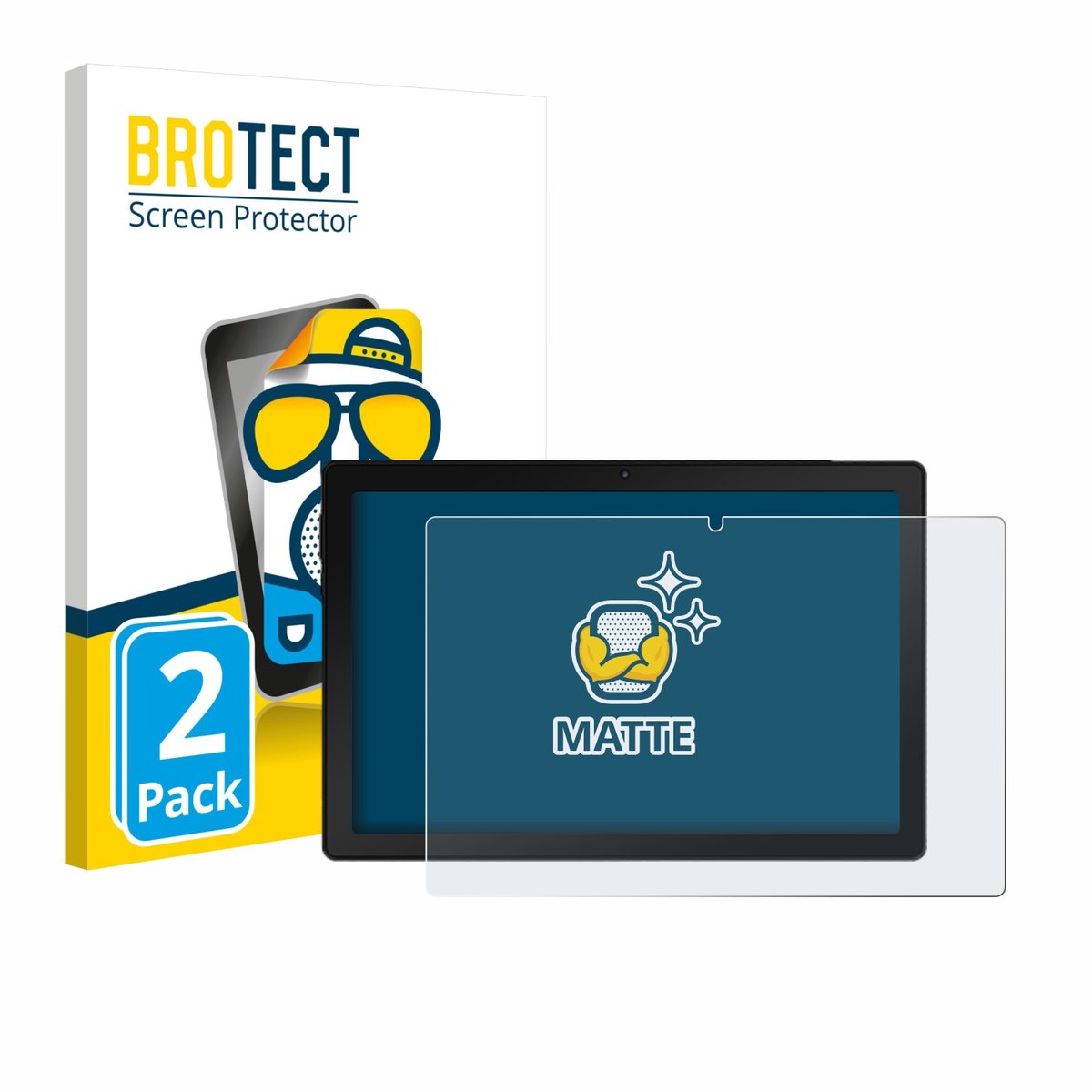 BROTECT - Screenprotector voor MUISOO A10 10.1" - Folie Beschermfolie matte 2 Stuks