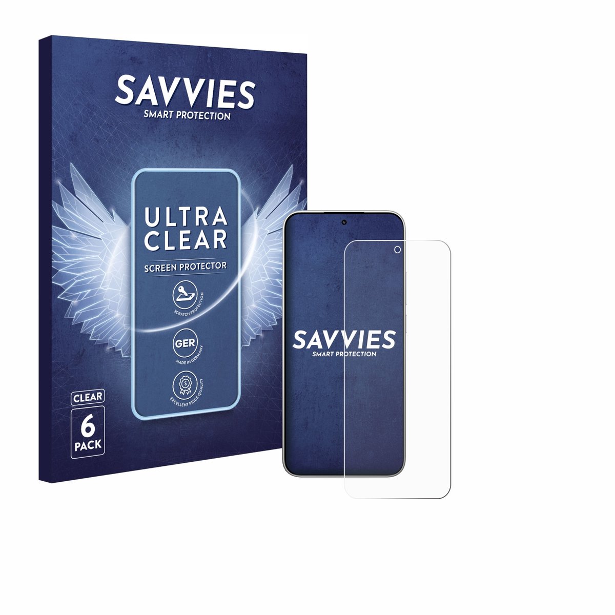 Savvies - Screenprotector voor Xiaomi 15T - Folie Beschermfolie transparant 6 Stuks