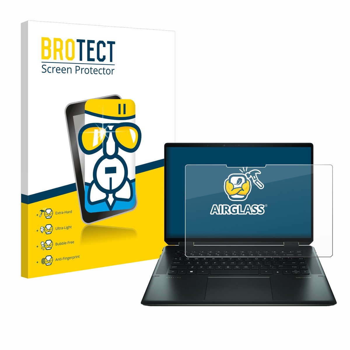 Screenprotector voor HP Spectre x360 16" 2-in-1 2021 Beschermglas transparant