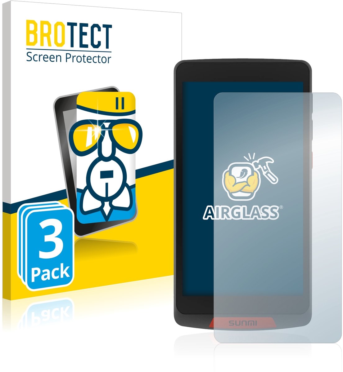 Screenprotector 3 Stuks voor Sunmi M2 Beschermglas transparant