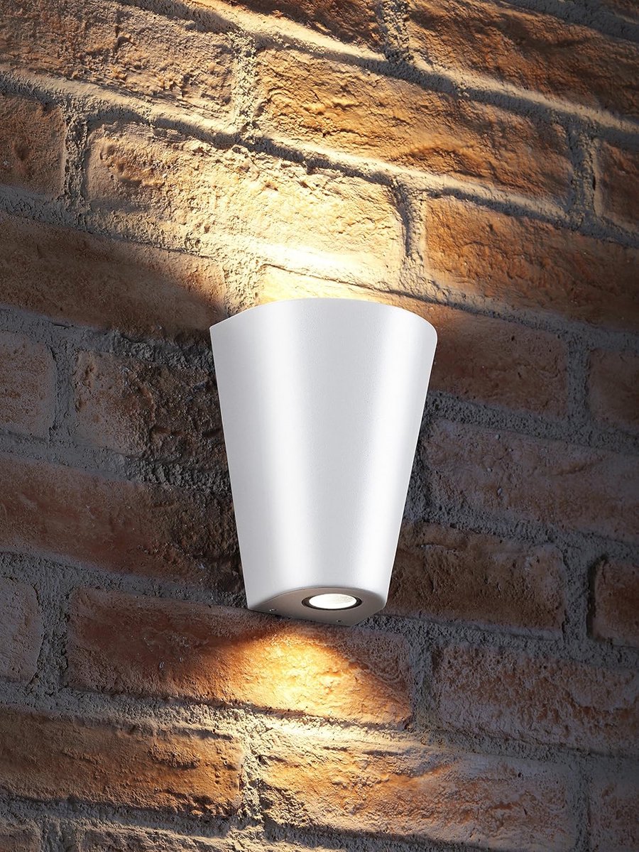 Dubbele Wandlamp Up & Down voor Binnen en Buiten - Wit