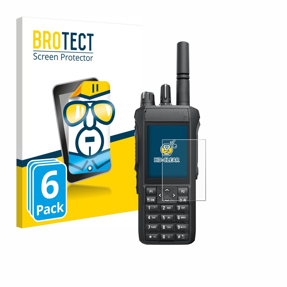 BROTECT - Screenprotector voor Motorola R7 - Folie Beschermfolie transparant 6 Stuks