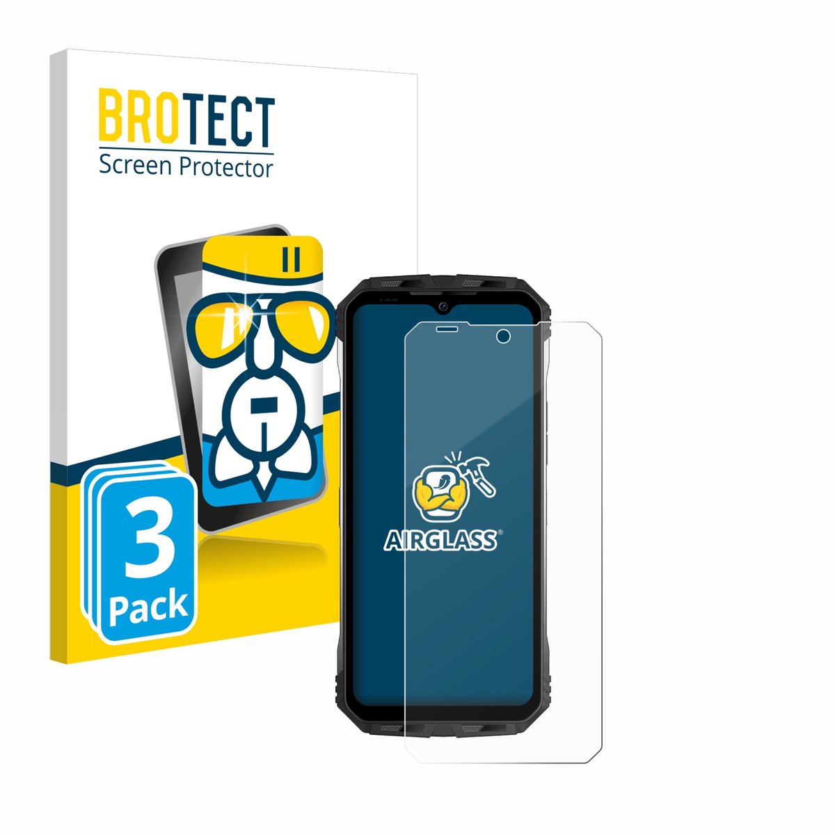 Screenprotector 3 Stuks voor Doogee S100 Beschermglas transparant