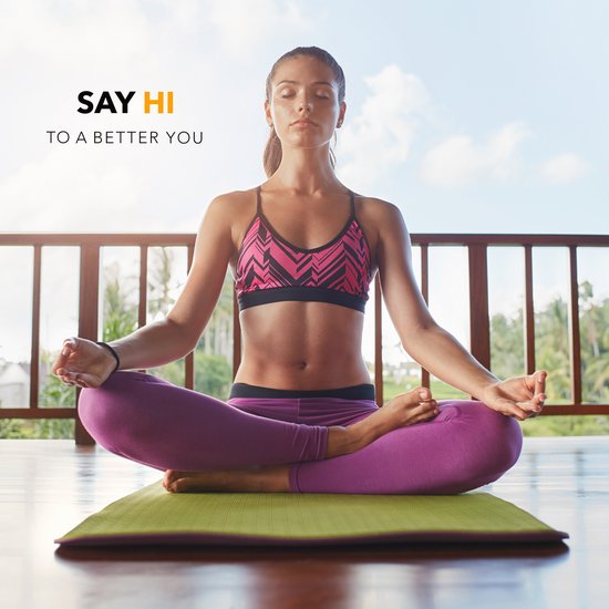 Yoga mat oranje 1 cm dik, fitnessmat, pilates, aerobics van Topas-Onyx — afbeelding 4