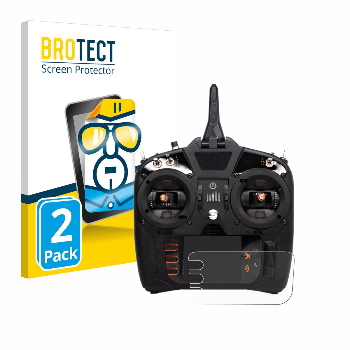 BROTECT - Screenprotector voor Spektrum NX8 - Folie Beschermfolie transparant 2 Stuks