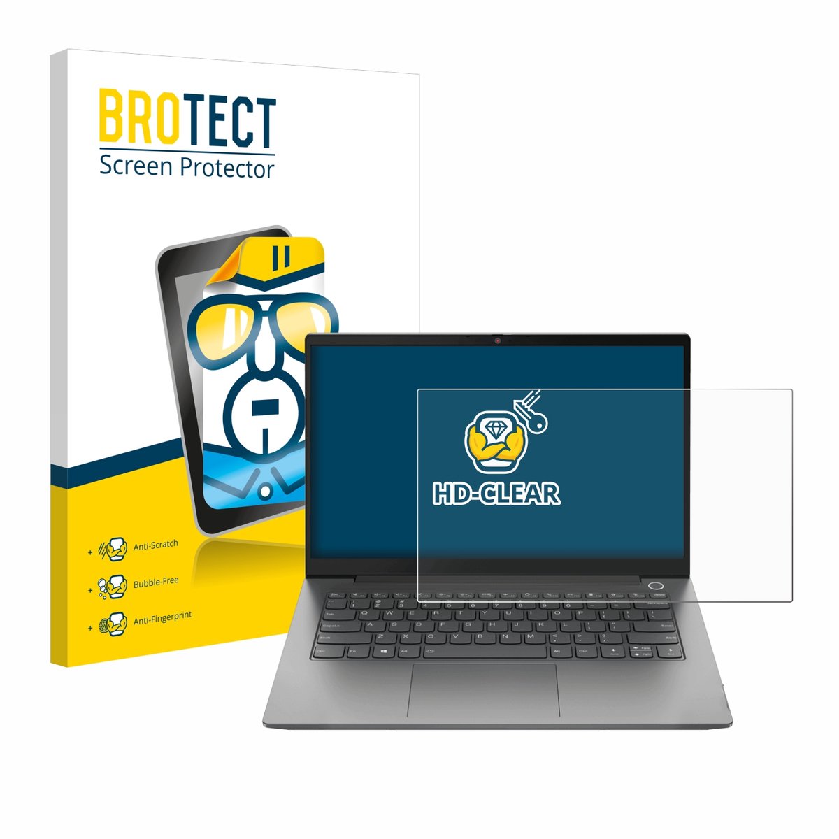 BROTECT - Screenprotector voor Lenovo ThinkPad T14 Gen 2 - Folie Beschermfolie transparant