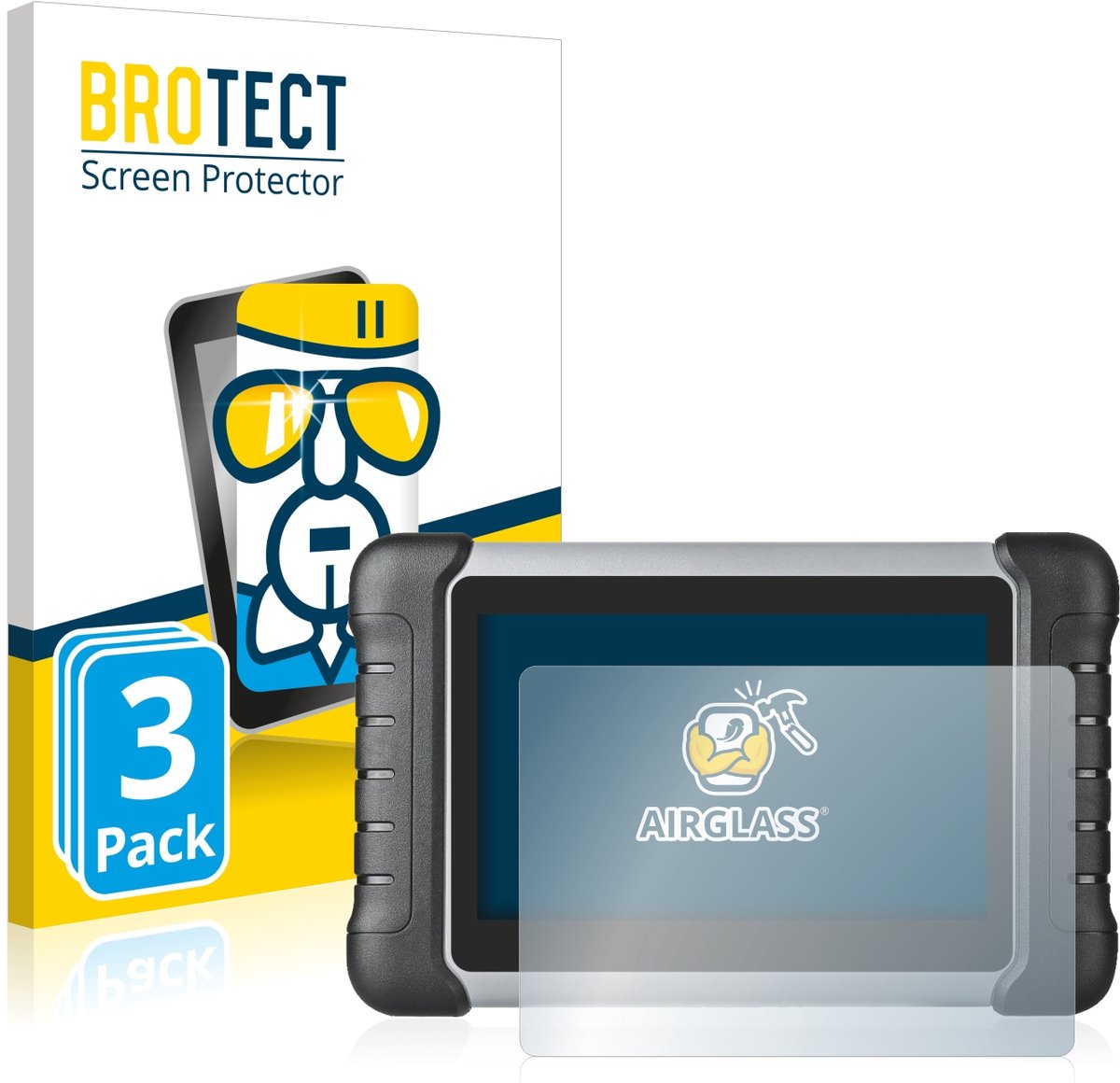 Screenprotector 3 Stuks voor Autel MaxiCOM MK808/ PRO MP808TS Beschermglas transparant