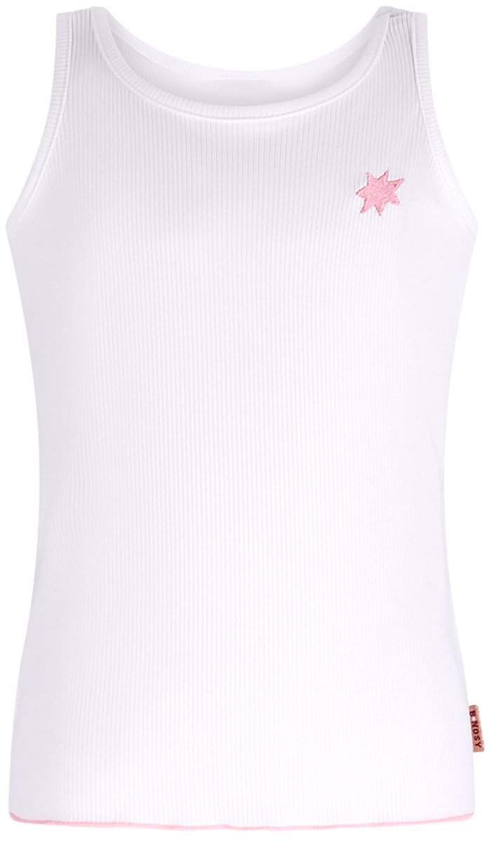 B.Nosy Y602-5438 Meisjes hemdje Wit - Maat 104