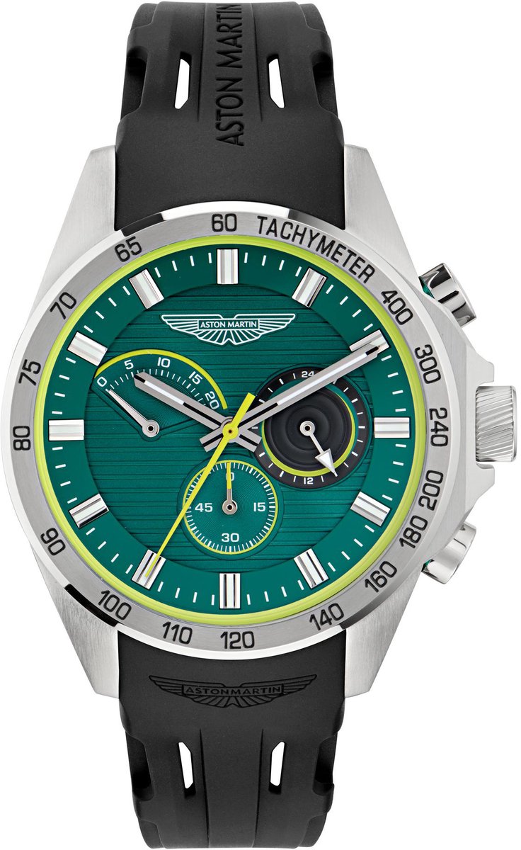 Aston Martin Aml Thrill HLC W MTRH1F502 Horloge - Siliconen - Zwart - Ø 44 mm