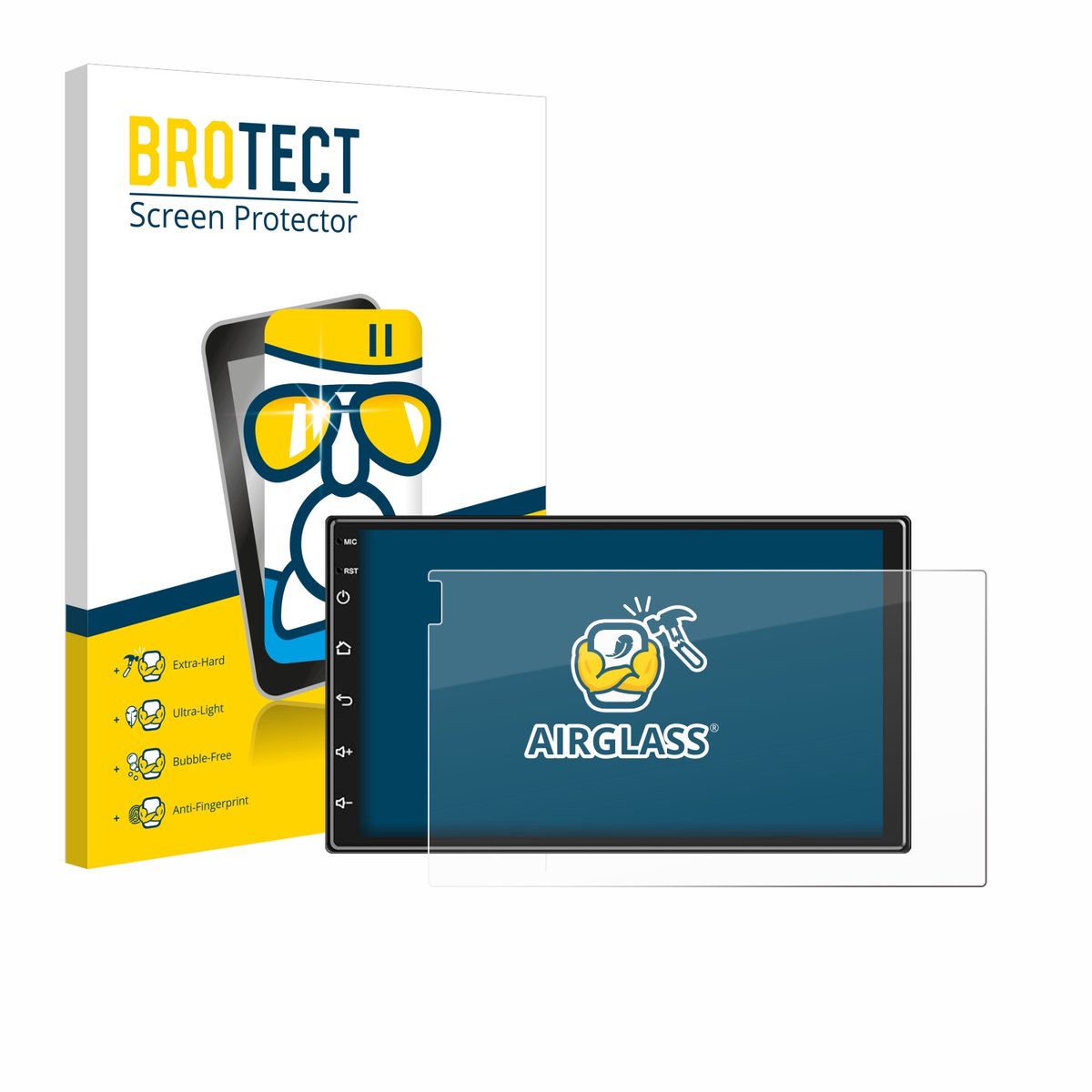 Screenprotector voor Ankeway Car Radio 7" Beschermglas transparant