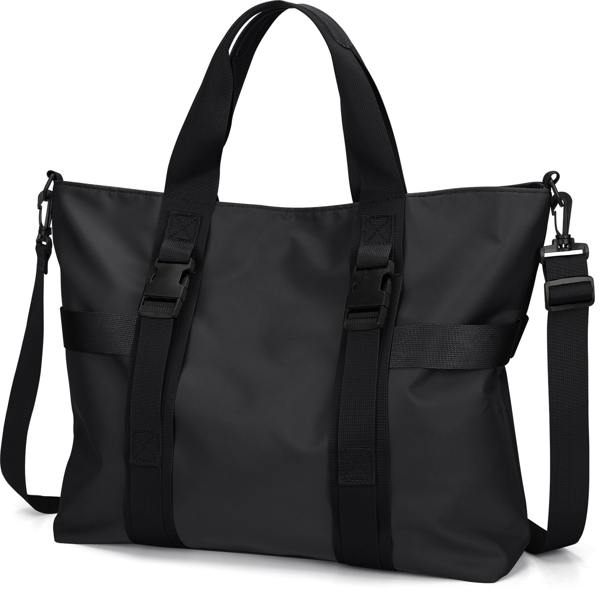 Eleganci® - Handtas - Shopper Tas Dames - Werktas & Schoudertas - Waterafstotend - A4 / Laptop - Verstelbare Schouderband - Zwart