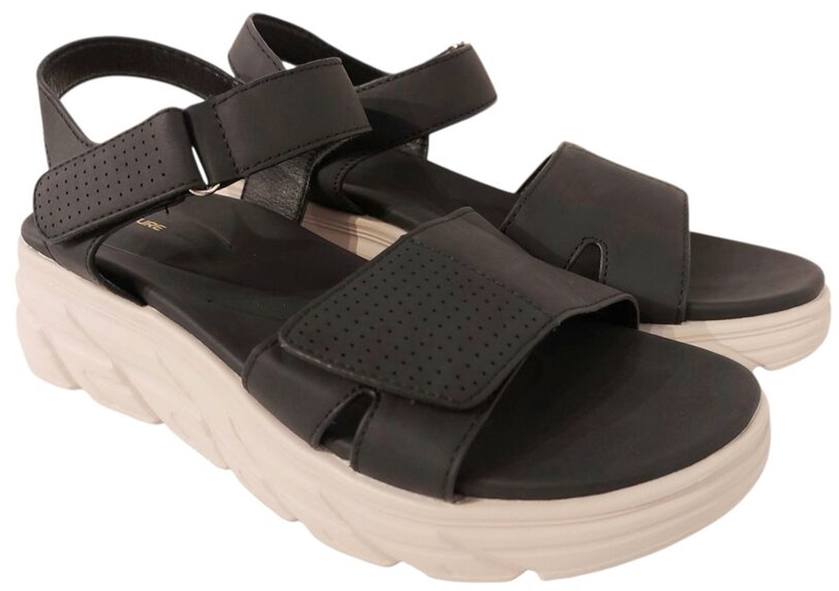 Adventure Shoes Sandalen Faro Zwart