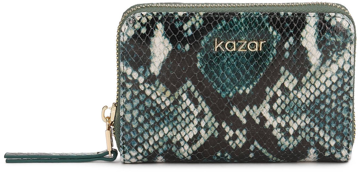 Patterned embossed leather wallet