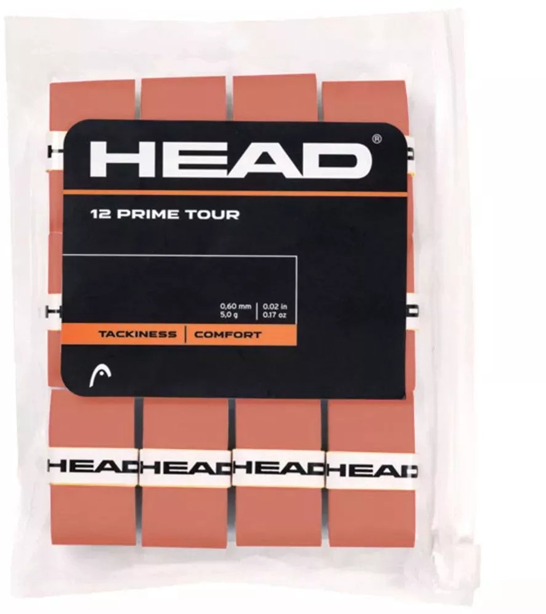 Head Prime Tour Overgrip Tackiness Comfort licht 12 stuks Rood