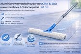 Sopmop Distributeur de cire professionnel & Housse distributrice Click & Wax 40 cm & Manche télescopique