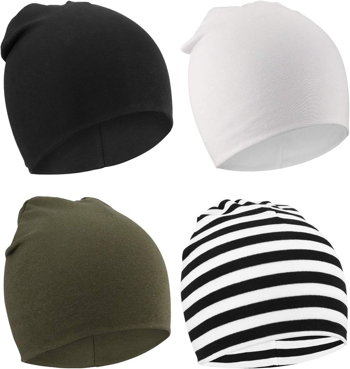 Zachte Gebreide Baby Mutsjes Set voor Newborn en Peuters