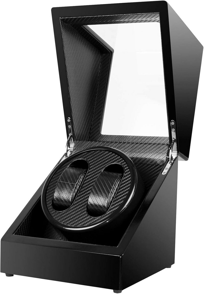 Horlogewinder voor 2 Automatische Horloges - Stille Werking en Keuze uit Adapter of Batterij