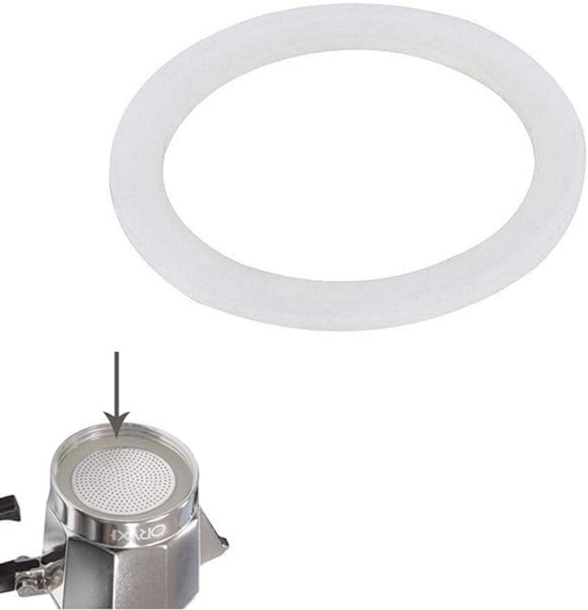 Set van 4 Universele Siliconen Afdichtingen voor Aluminium Koffiezetapparaat 6 Kopjes