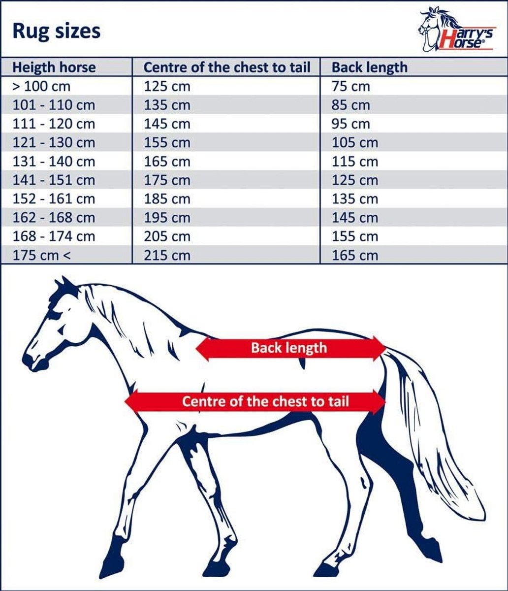 Paardendeken Onderdeken 200g met Warme Fleece Voering 175 cm
